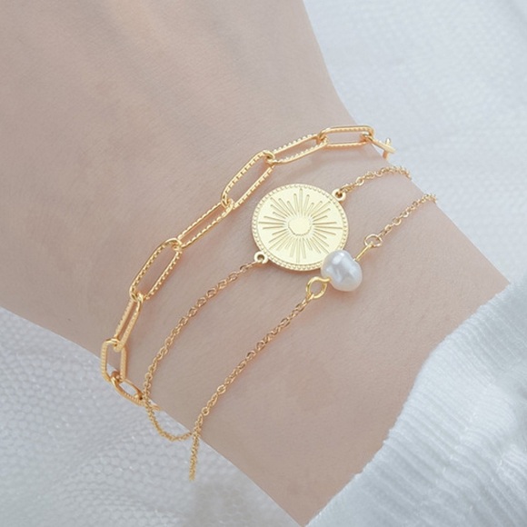 Radiant Wealth Gold Coin Bracelet - Picture 2 of 4